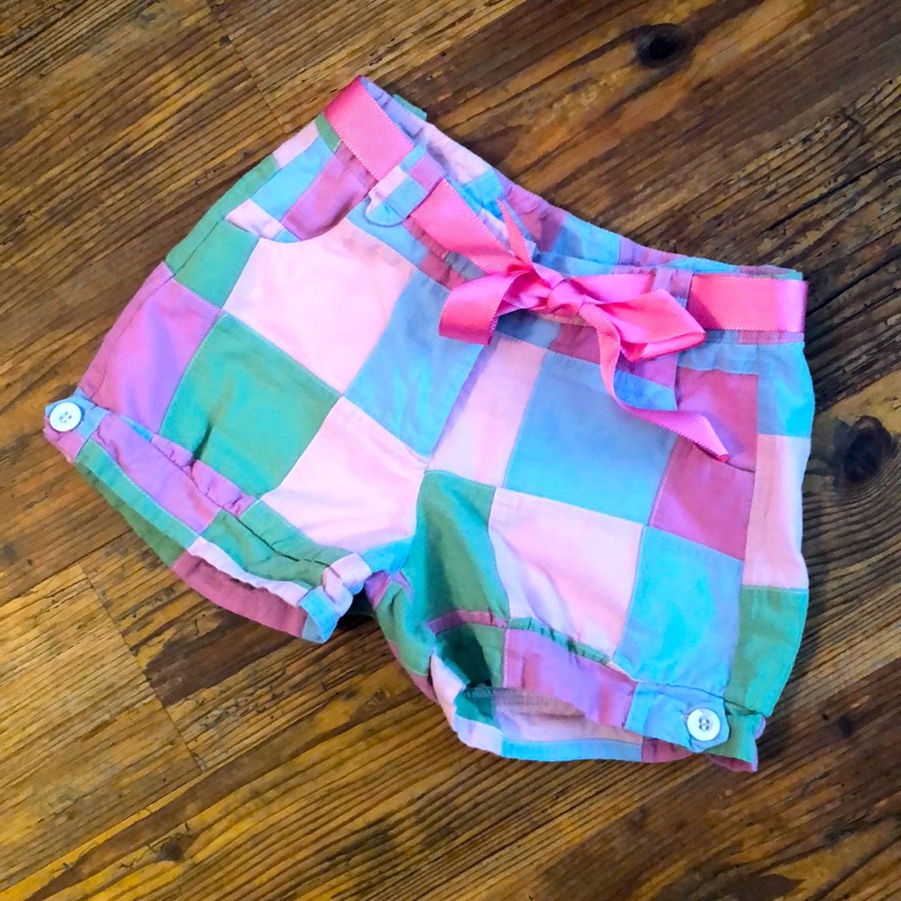 Bella Bliss l Patchwork Shorts Grosgrain Ribbon